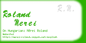 roland merei business card